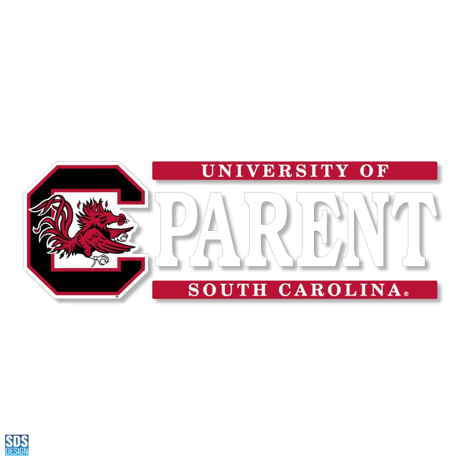 SOUTH CAROLINA GAMECOCKS 6X2 PARENT DECAL