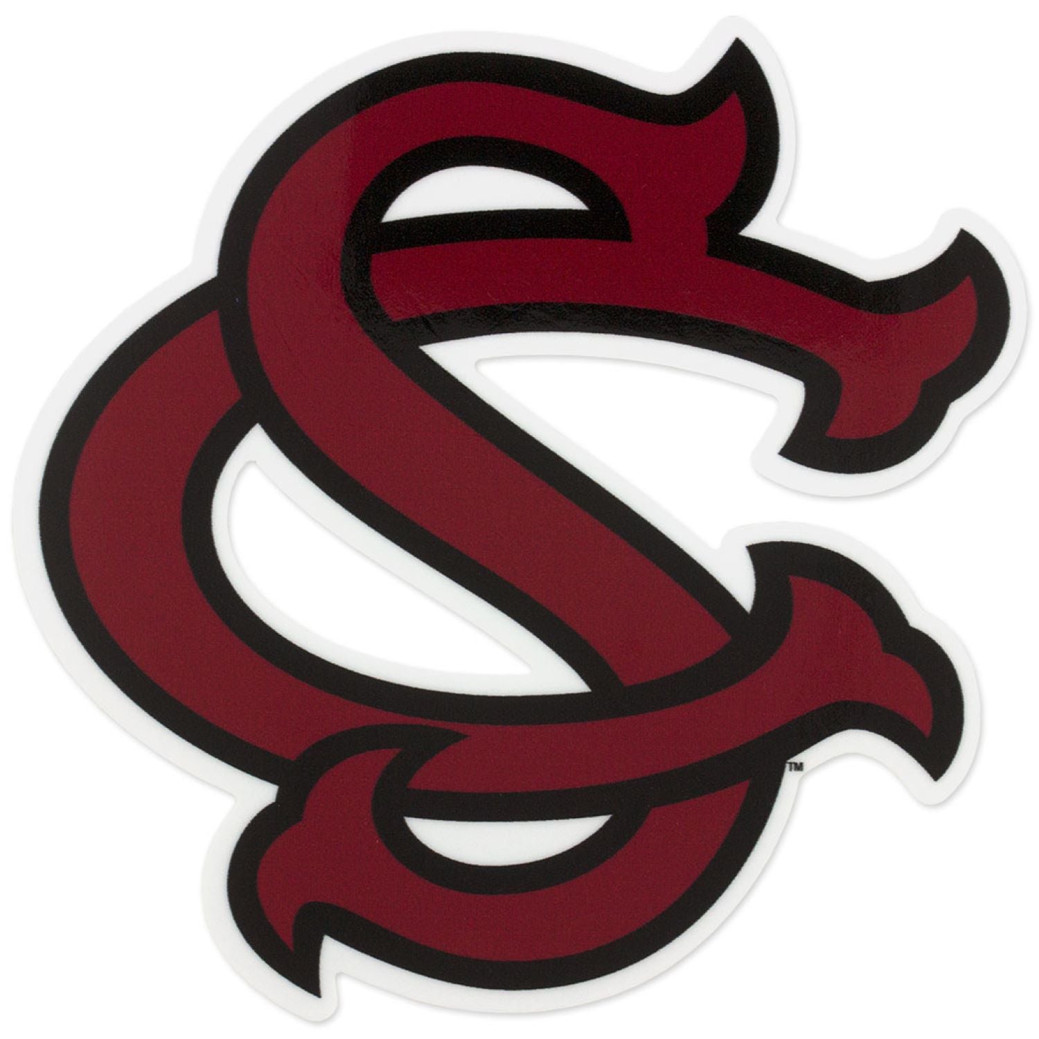 South Carolina Garnet Interlocking SC 5" Dizzler