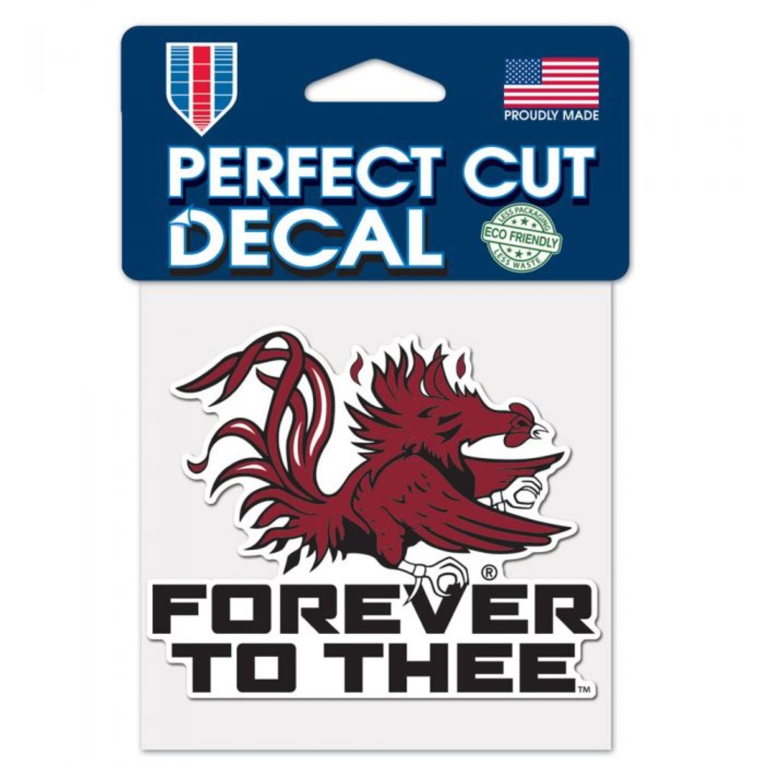 South Carolina Gamecock Forever To Thee 4"x4" Decal
