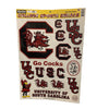 SOUTH CAROLINA GAMECOCKS DECAL SHEET