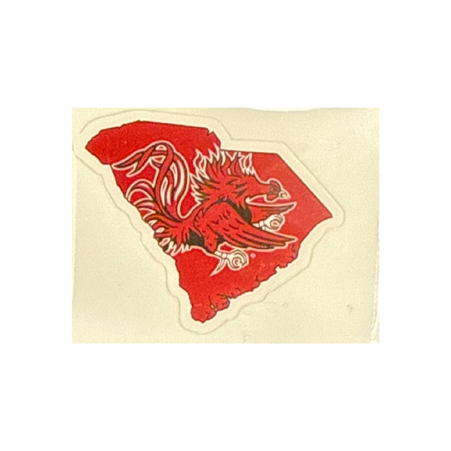 SOUTH CAROLINA GAMECOCKS 2" STATE WITH GAMECOCK OUTLINE