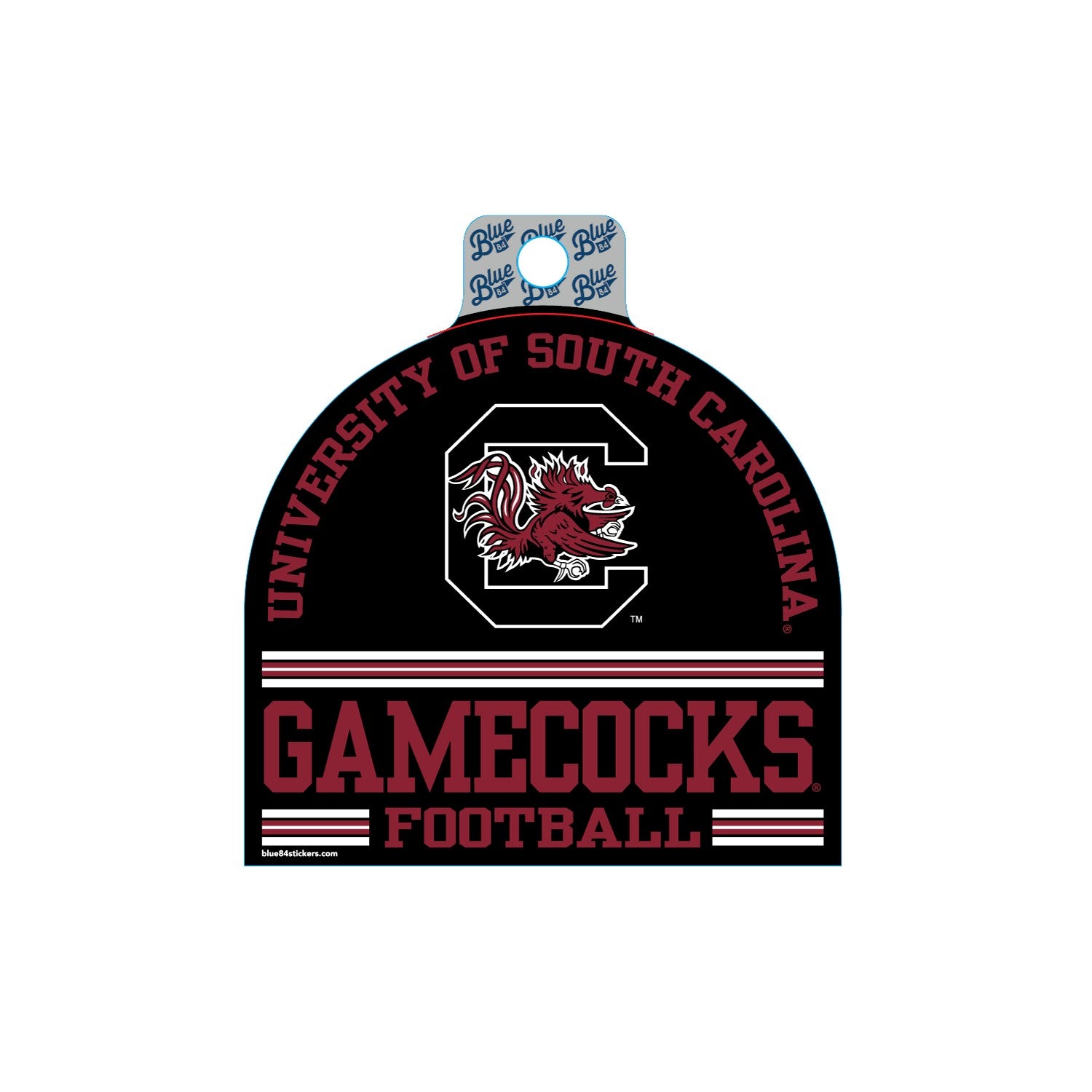 UNIVERSITY OF SOUTH CAROLINA GAMECOCKS FOOTBALL DECAL