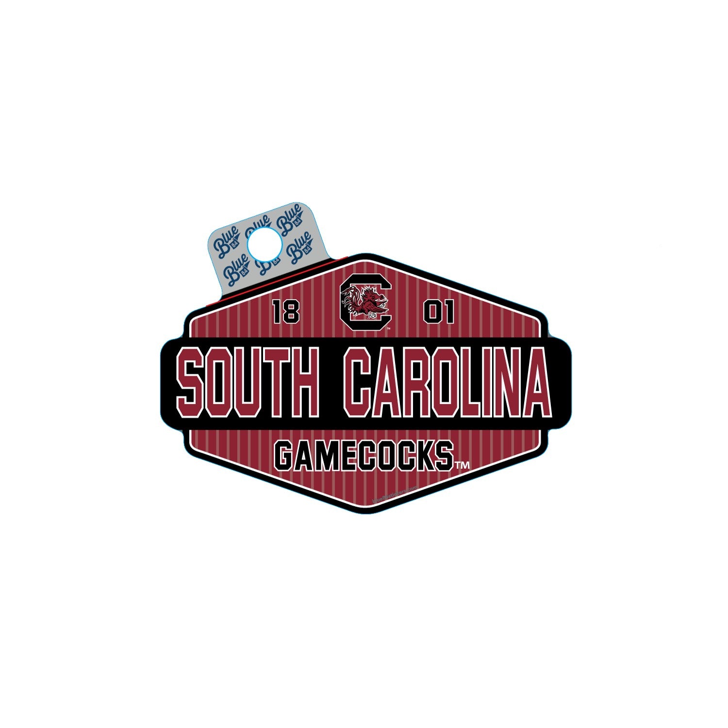 SOUTH CAROLINA GAMECOCKS 1801 DECAL