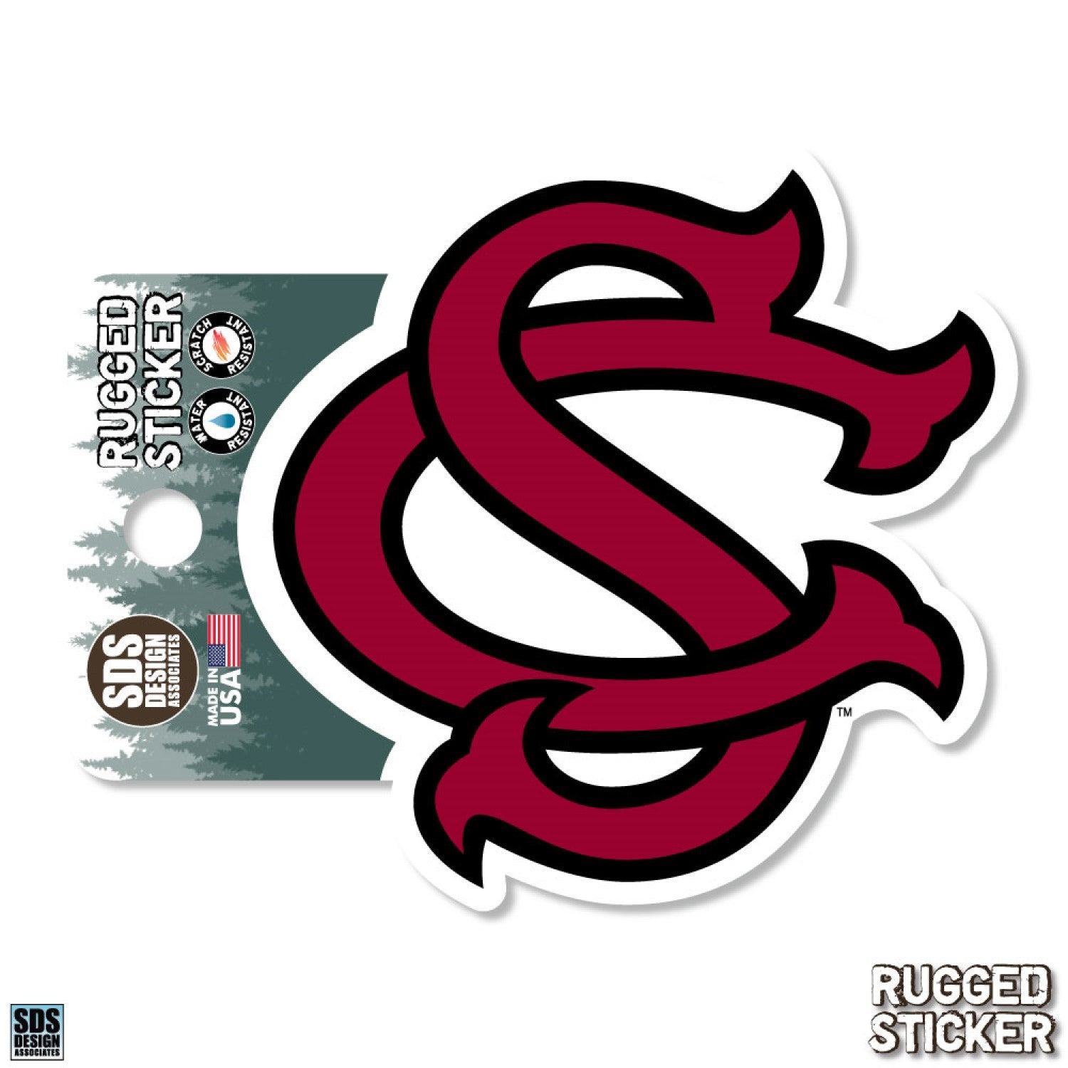 3.5&quot; INTERLOCKING SC RUGGED STICKER