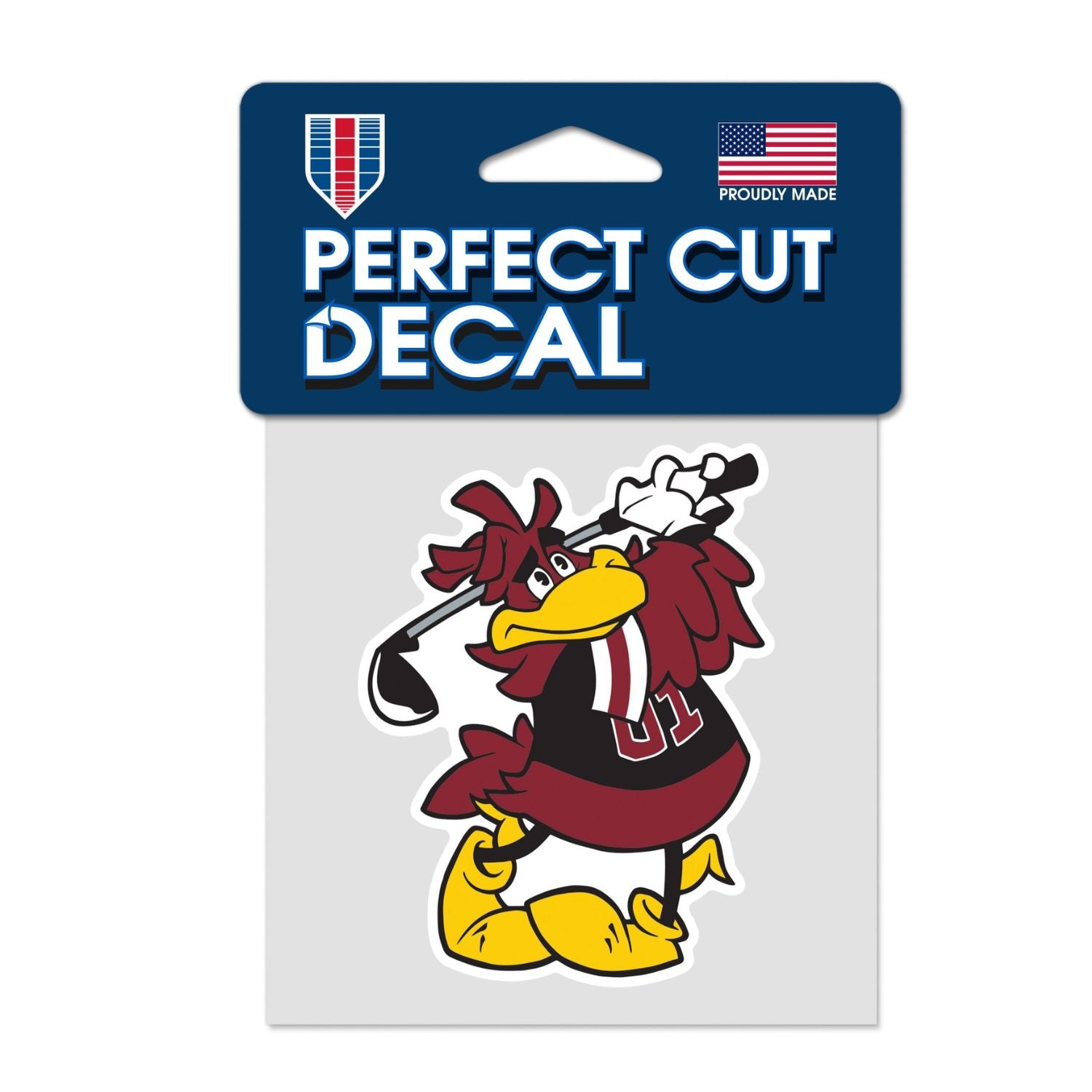 SOUTH CAROLINA GAMECOCKS GOLFING COCKY DECAL