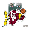 SOUTH CAROLINA GAMECOCKS 3.5&quot; BASKETBALL COCKY RUGGED STICKER