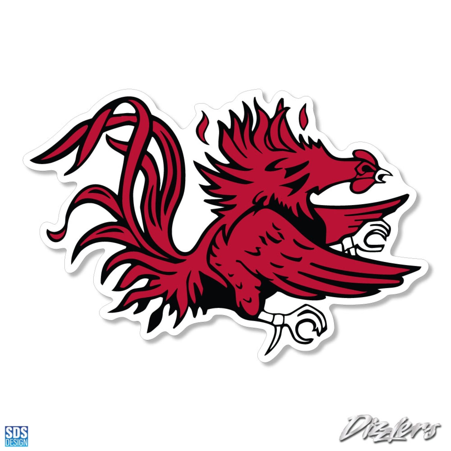 SOUTH CAROLINA GAMECOCKS 3" GAMECOCK DIZZLER DECAL