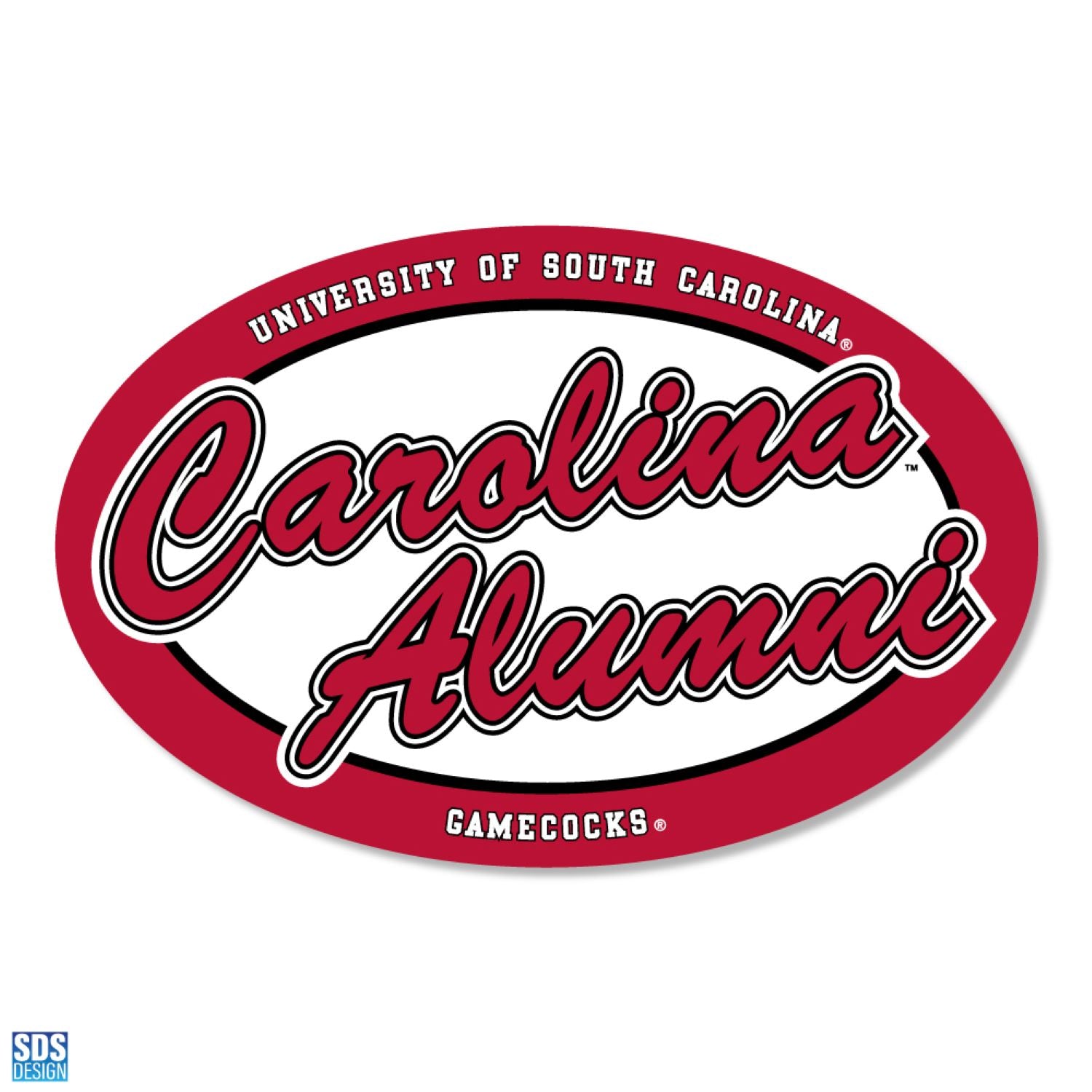 SOUTH CAROLINA GAMECOCKS 6" EURO CAROLINA ALUMNI DECAL