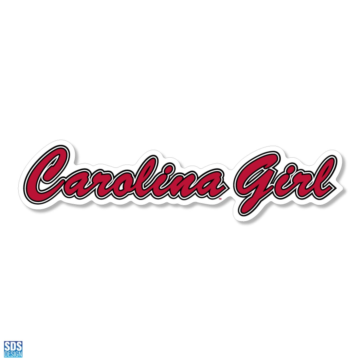 SOUTH CAROLINA GAMECOCKS 10" CAROLINA GIRL CURSIVE DECAL