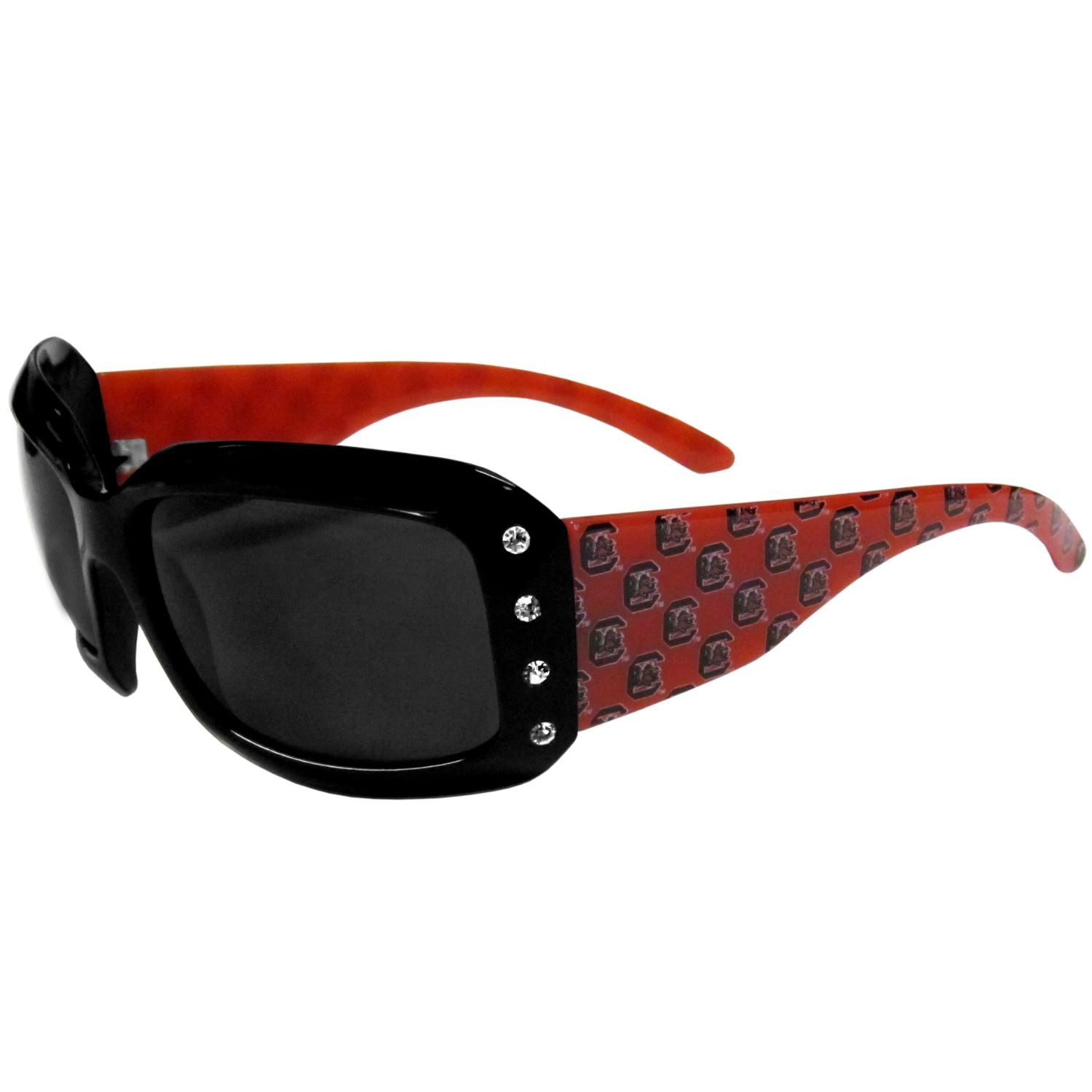 SOUTH CAROLINA GAMECOCKS GARNET LADIES CRYSTAL SUNGLASSES