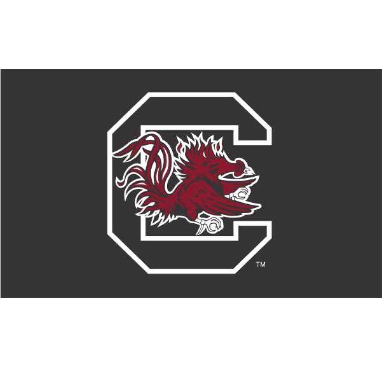 SOUTH CAROLINA BLACK BLOCK C 3X5 HOUSE FLAG