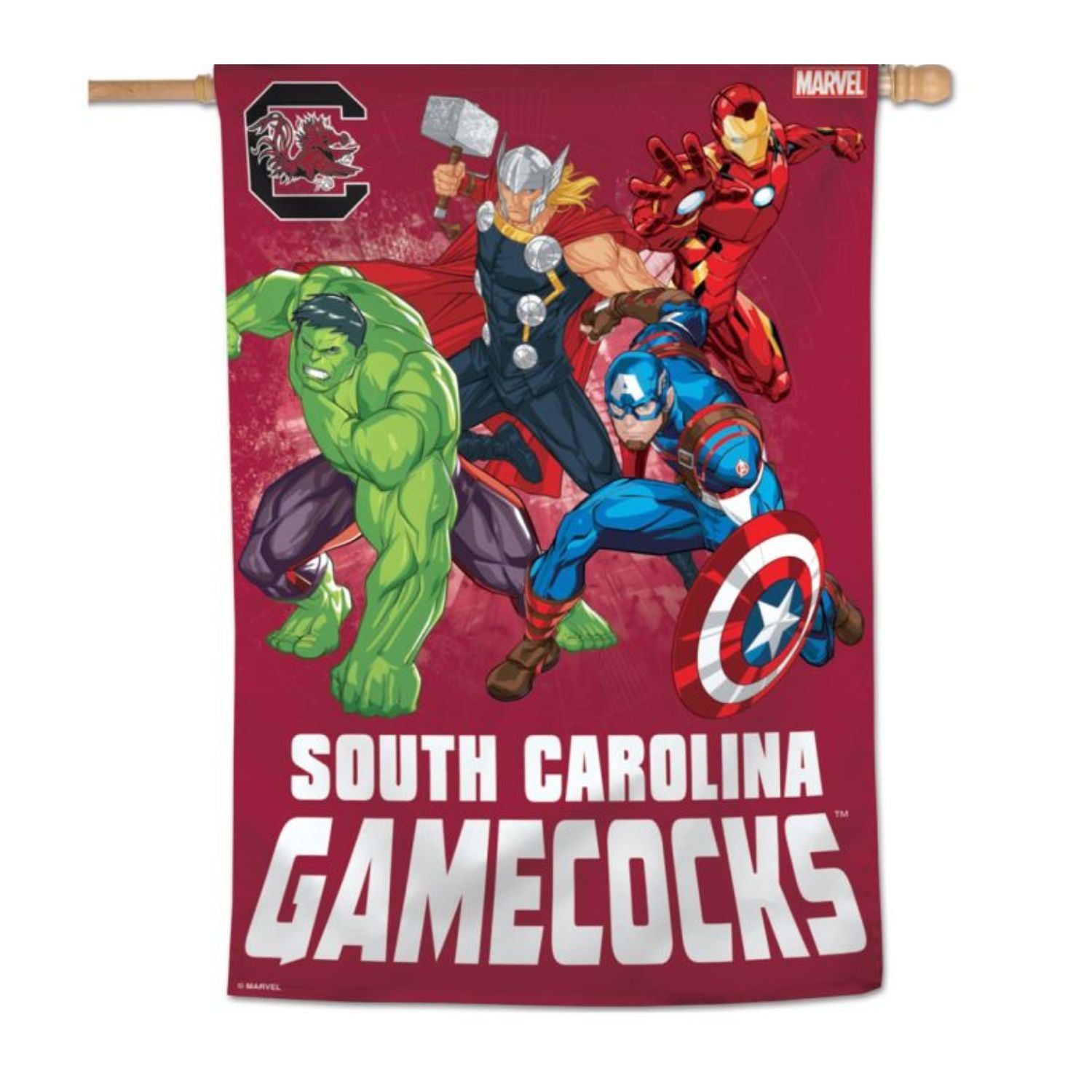 SOUTH CAROLINA GAMECOCKS MARVEL FLAG