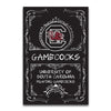 SOUTH CAROLINA GAMECOCKS BLACK AND WHITE GARDEN FLAG