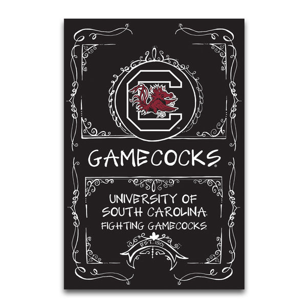 SOUTH CAROLINA GAMECOCKS BLACK AND WHITE GARDEN FLAG - Gamecock Traditions