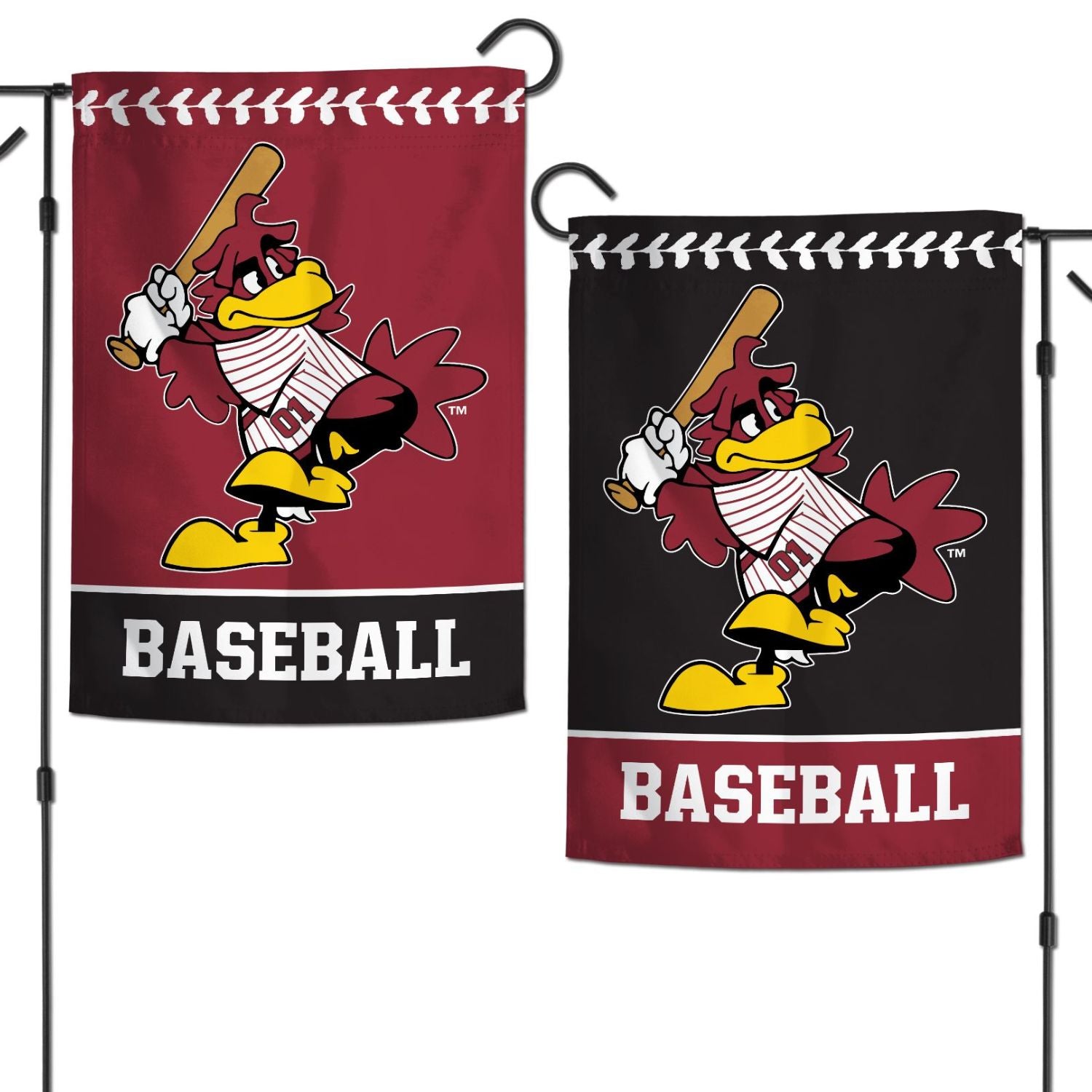 SOUTH CAROLINA GAMECOCKS DOUBLE SIDED COCKY BASEBALL GARDEN FLAG