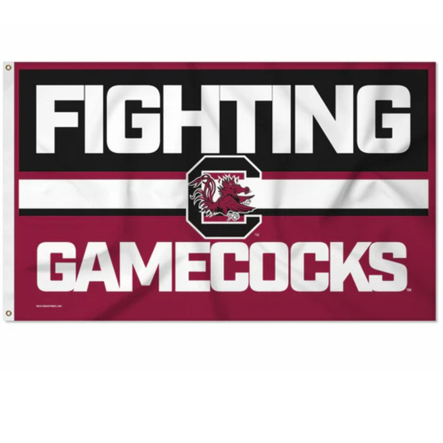 SOUTH CAROLINA GAMECOCKS GARNET/BLACK FIGHTING GAMEOCKS BANNER FLAG