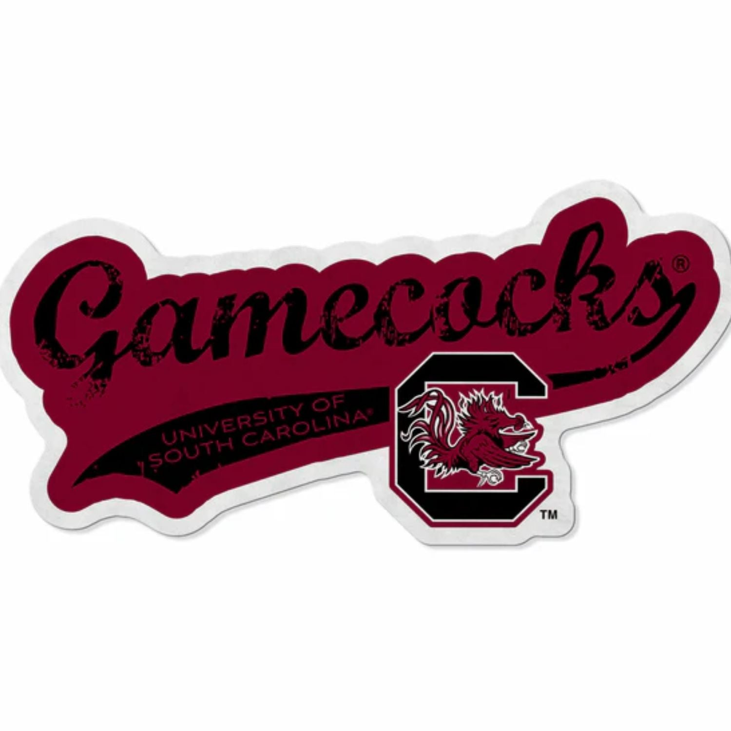 SOUTH CAROLINA GAMECOCKS GARNET/BLACK GAMECOCKS PENNANT