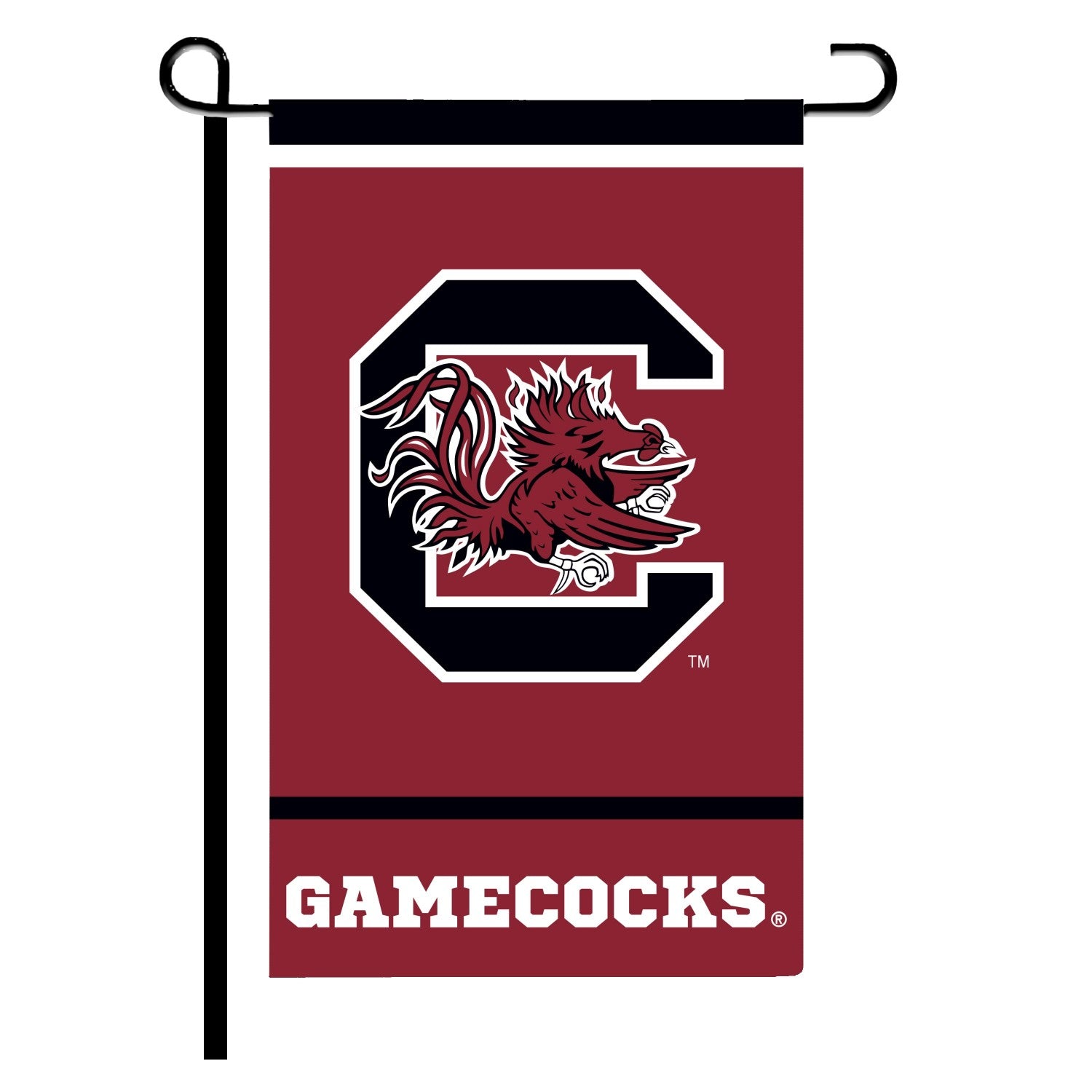 SOUTH CAROLINA GAMECOCKS BLOCK C GARDEN FLAG