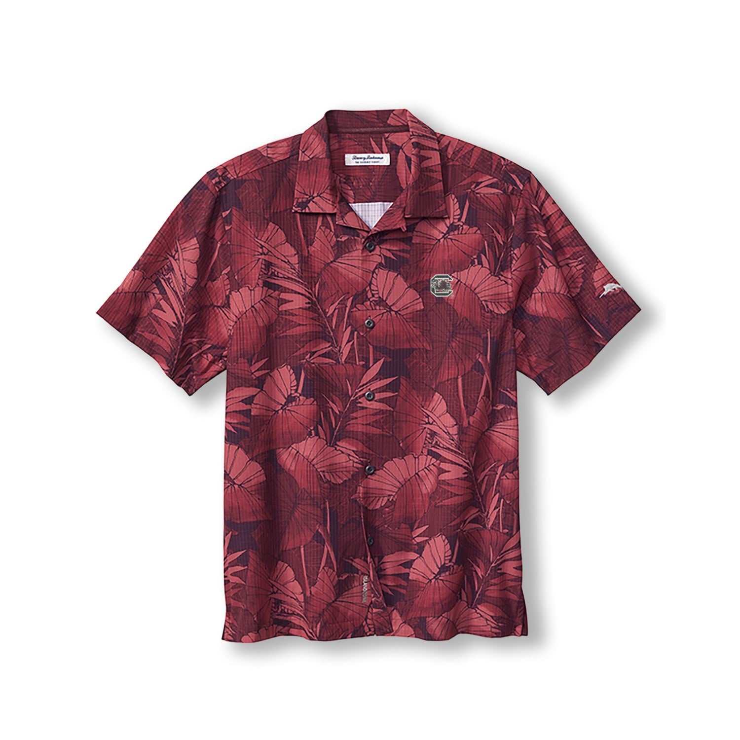SOUTH CAROLINA GAMECOCKS GARNET BAHAMA COAST BUTTON UP