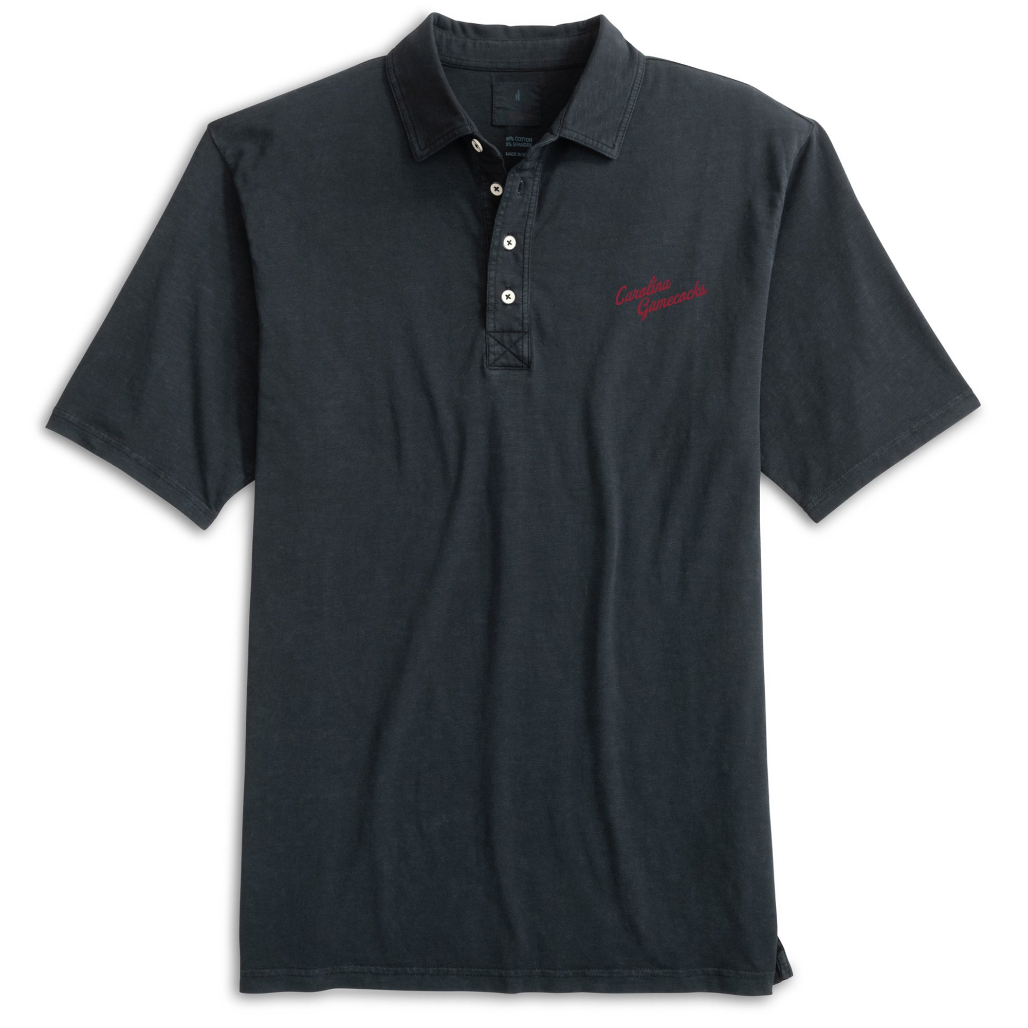 SOUTH CAROLINA GAMECOCKS BLACK COASTAL VAULT SCRIPT POLO