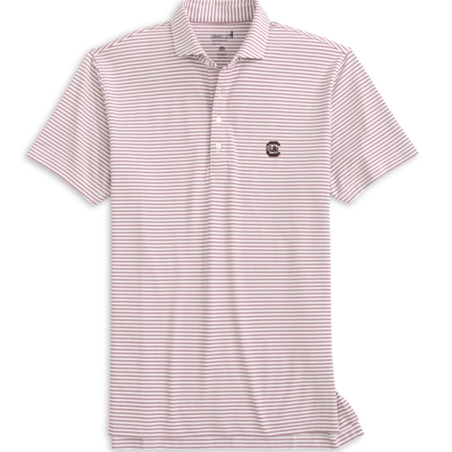 SOUTH CAROLINA GAMECOCKS JOHNNIE-O GARNET BLOCK C STETSON POLO
