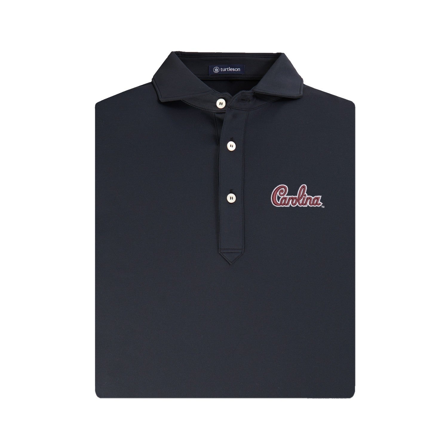 SOUTH CAROLINA GAMECOCKS TURTLESON BLACK SCRIPT 423 POLO
