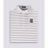 SOUTH CAROLINA GAMECOCKS TURTLESON WHITE AND GARNET TIAN STRIPE POLO