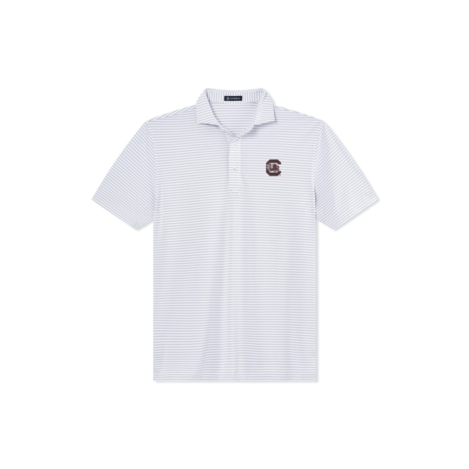 SOUTH CAROLINA GAMECOCKS PEARL HARDY STRIPE BLOCK C POLO