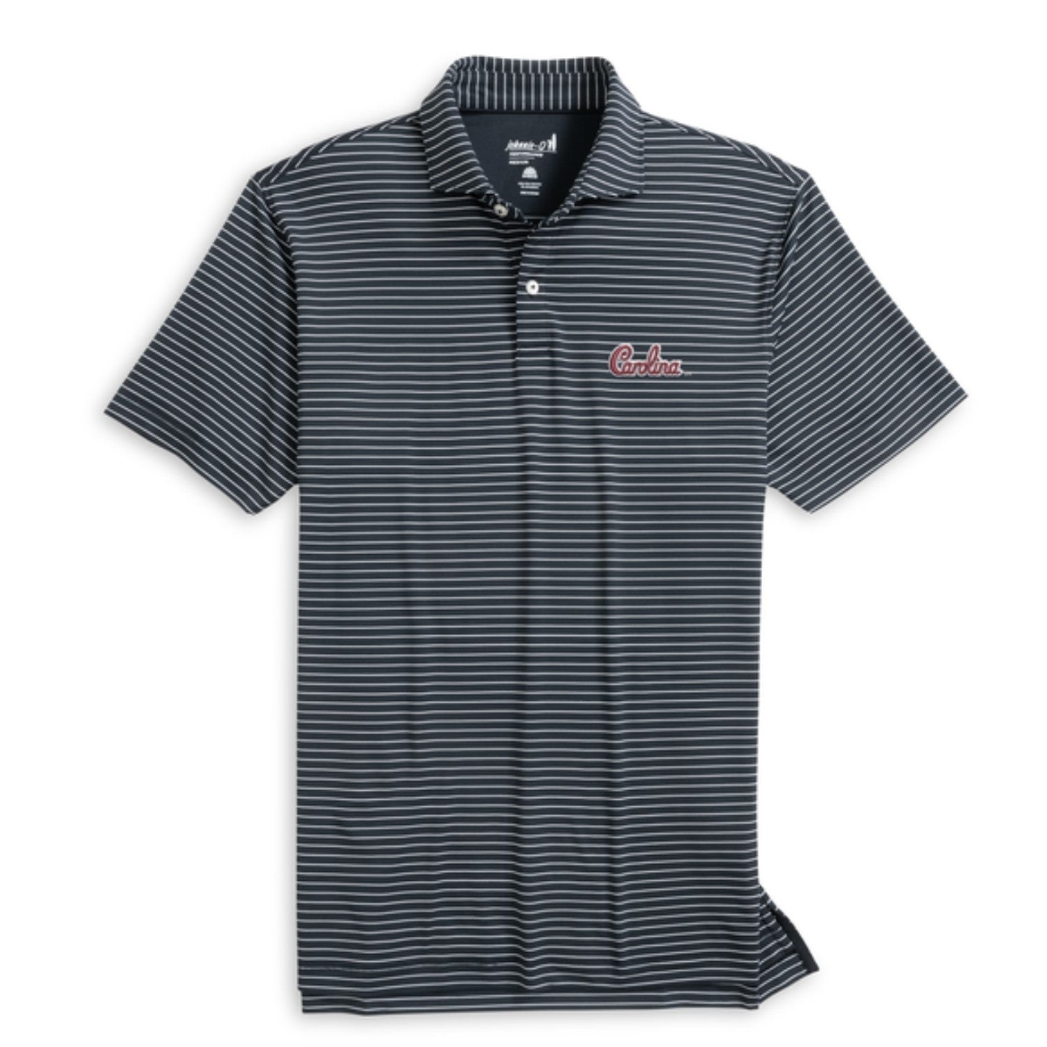 SOUTH CAROLINA GAMECOCKS BLACK SCRIPT BEAU POLO BY JOHNNIE-O