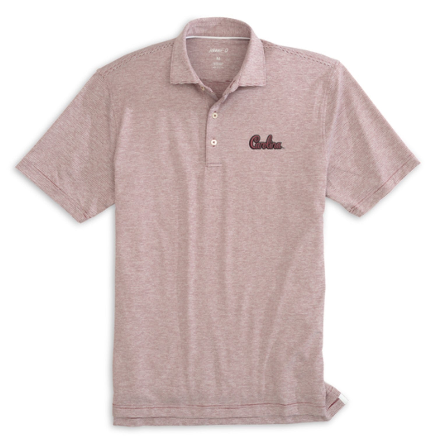 SOUTH CAROLINA GAMECOCKS GARNET SCRIPT LYNDONN POLO BY JOHNNIE-O