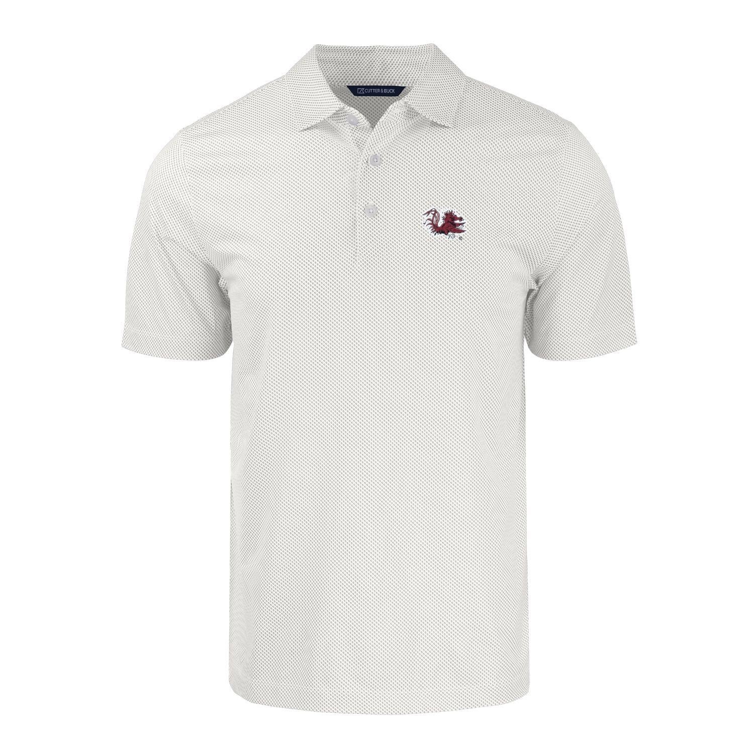 SOUTH CAROLINA GAMECOCKS WHITE/GRAY DOT GAMECOCK POLO