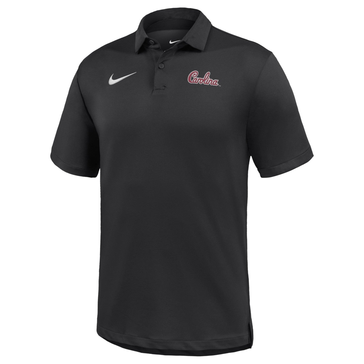 SOUTH CAROLINA GAMECOCKS BLACK SCRIPT CAROLINA NIKE DRI FIT TOUR POLO