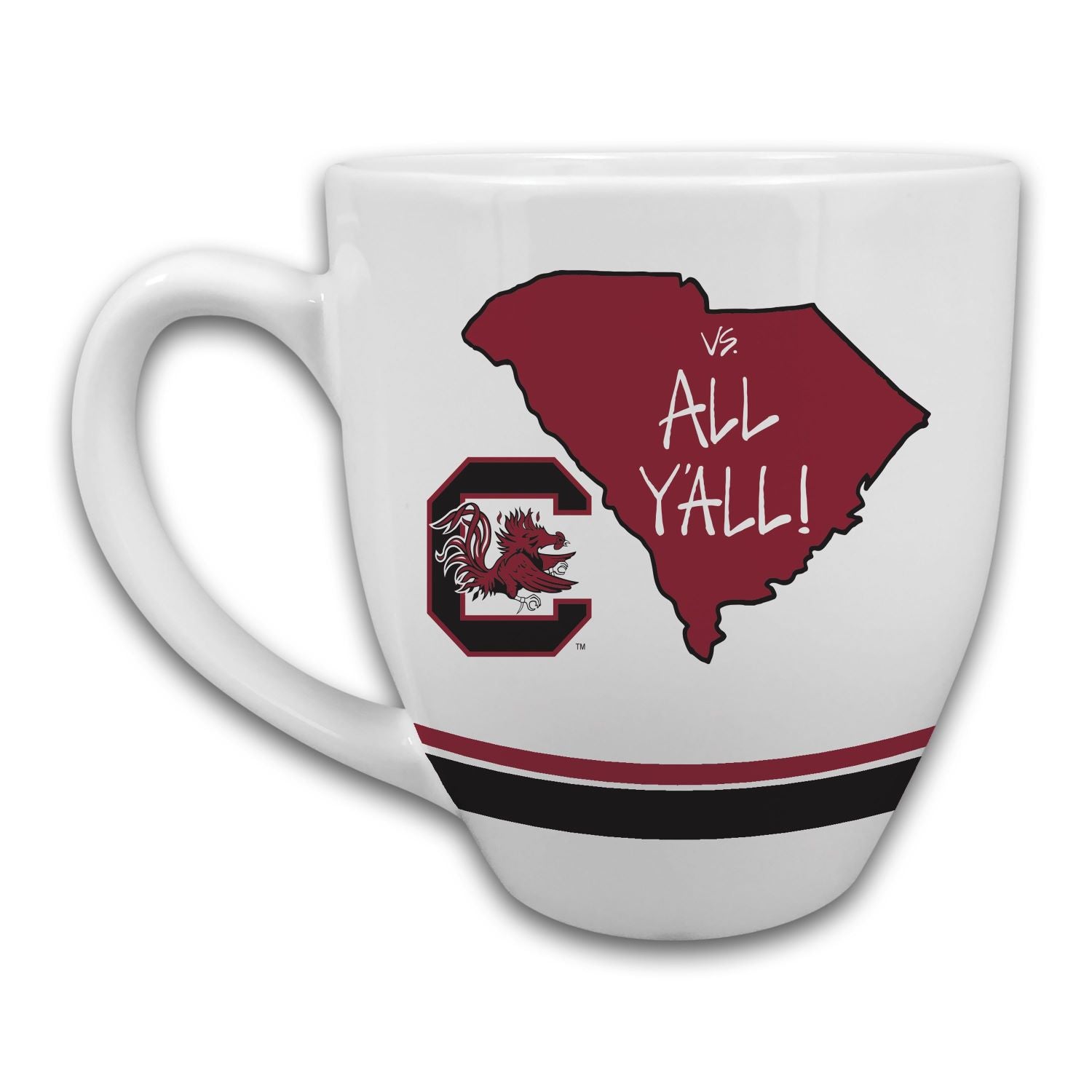 South Carolina Block C and State All Y'all Ceramic Mug