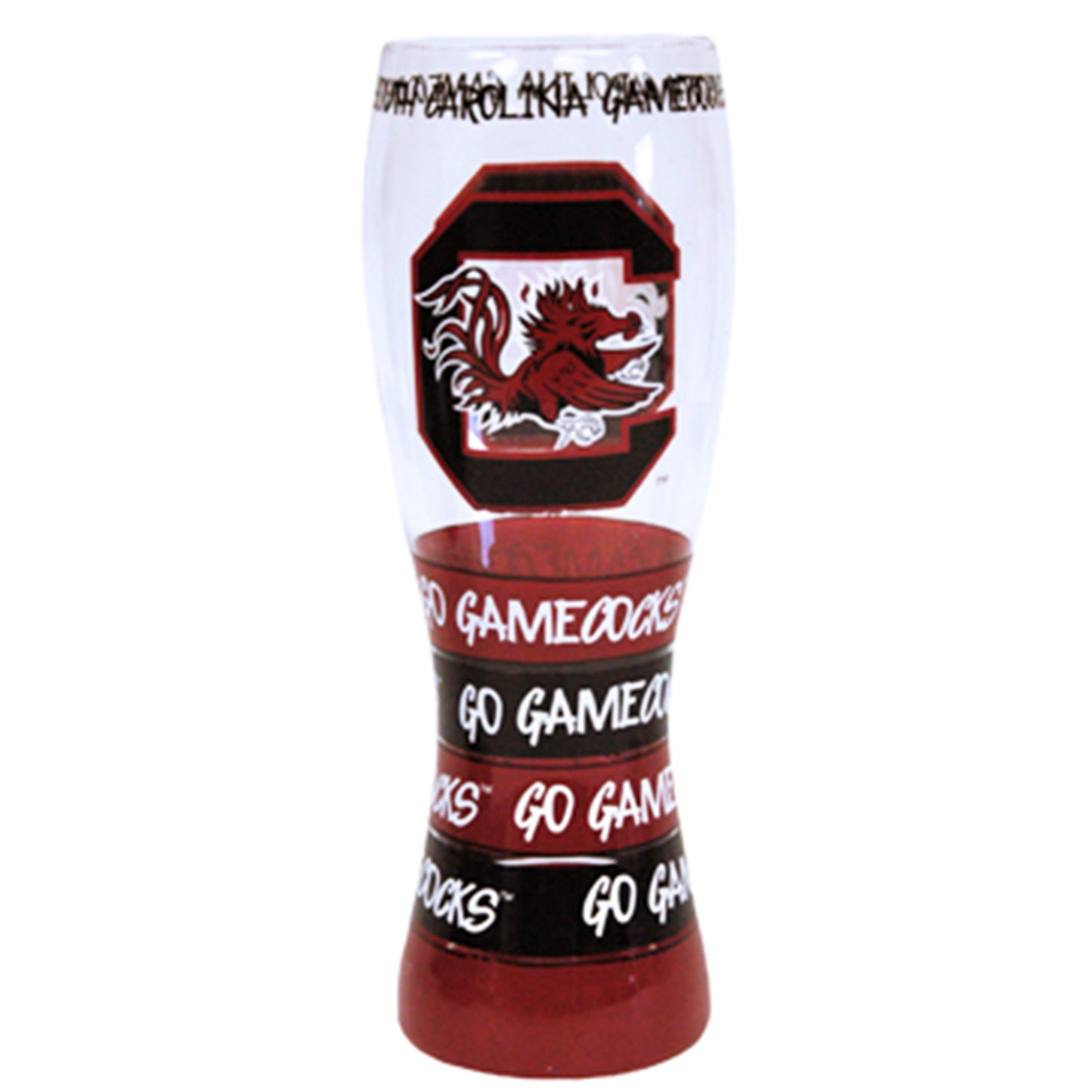 SOUTH CAROLINA GAMECOCK BLOCK C PILSNER GLASS
