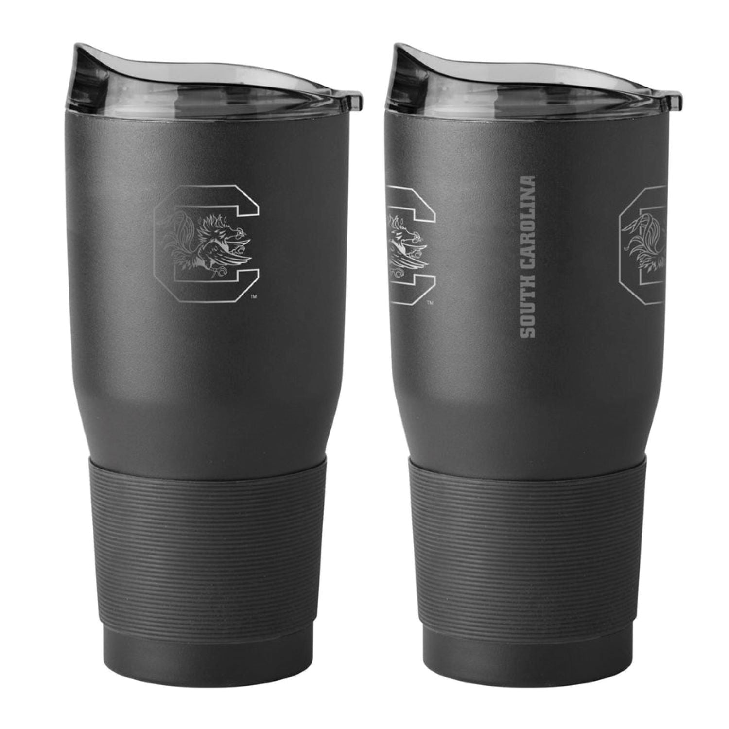 SOUTH CAROLINA 30OZ ETCH BLACK POWDER COAT TUMBLER