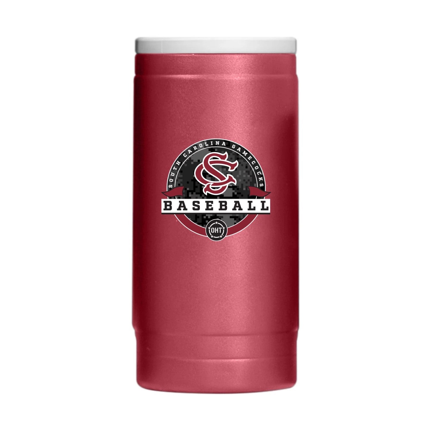 SOUTH CAROLINA BASEBALL 12OZ POWDERCOAT SLIM CAN COOLIE