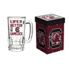 SOUTH CAROLINA GAMECOCKS TANKARD GLASS WITH GIFT BOX