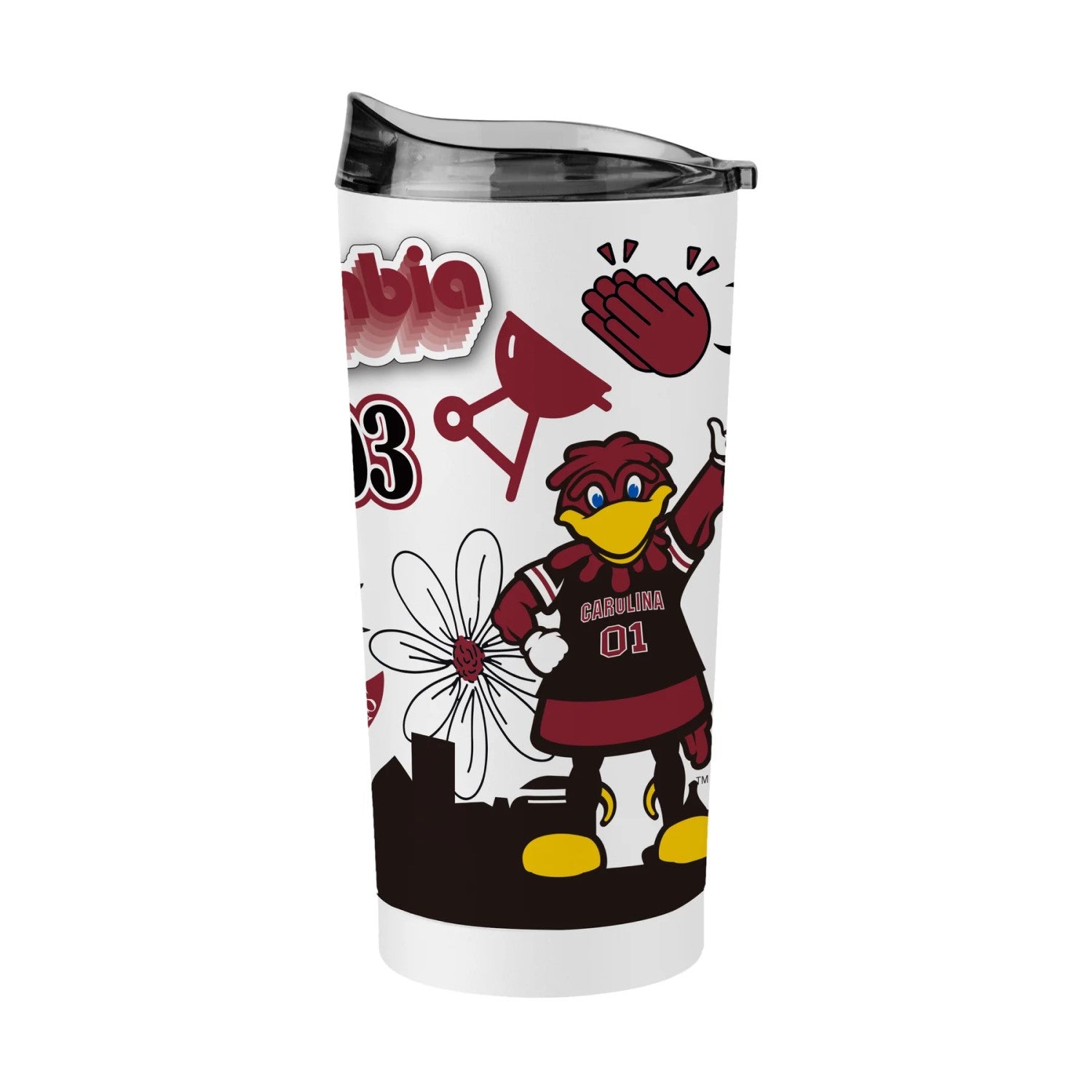 SOUTH CAROLINA GAMECOCKS NATIVE 20OZ POWDER COAT TUMBLER