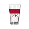 U OF SC COLOR BLOCK PINT GLASS