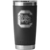 BLACK SOUTH CAROLINA GAMEOCCKS 20OZ YETI RAMBLER