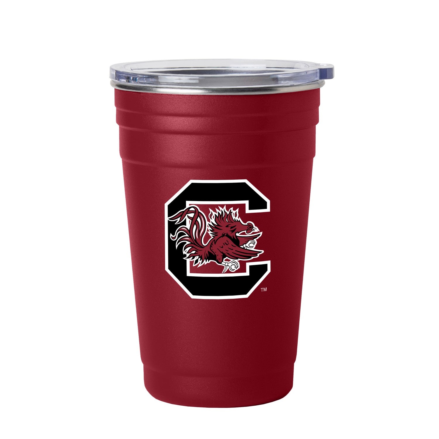 SOUTH CAROLINA GAMECOCKS GARNET 22OZ STAINLESS SOLO CUP