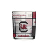 SOUTH CAROLINA GAMECOCKS 12OZ MULTICOLOR WITH C BLOCK GLASS CUP