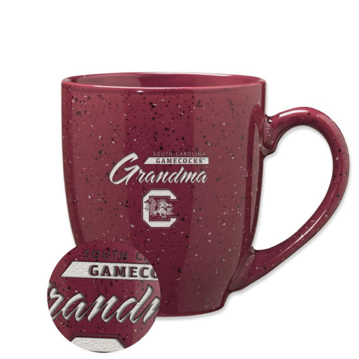 SOUTH CAROLINA GAMECOCKS GARNET GAMECOCKS GRANDMA 16OZ BISTRO MUG