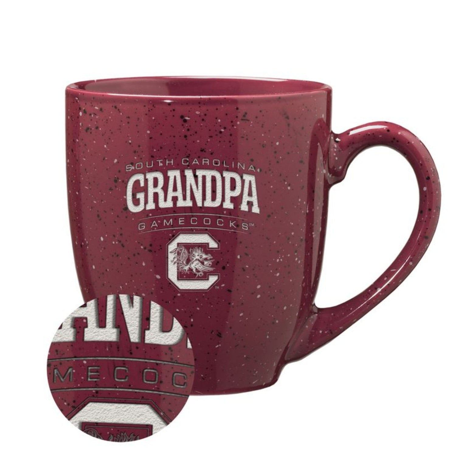 SOUTH CAROLINA GAMECOCKS GARNET GAMECOCKS GRANDPA 16OZ BISTRO MUG
