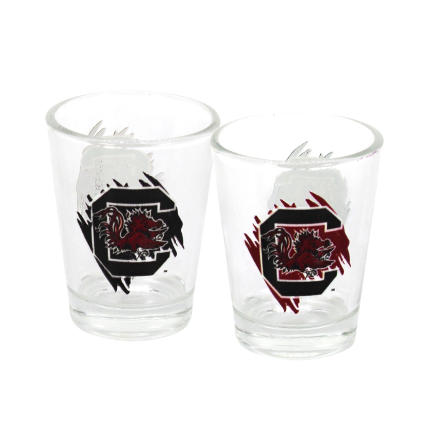 SOUTH CAROLINA GAMECOCKS SCRIBBLE SHOT GLASS