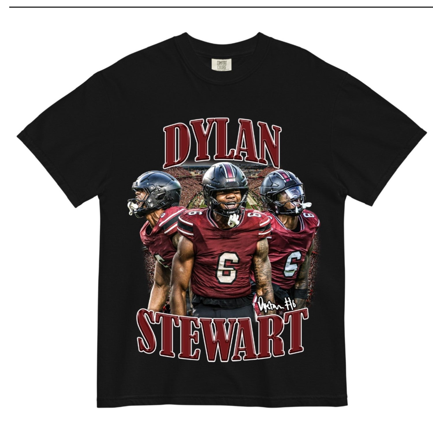SOUTH CAROLINA GAMECOCKS BLACK DYLAN STEWART TEE