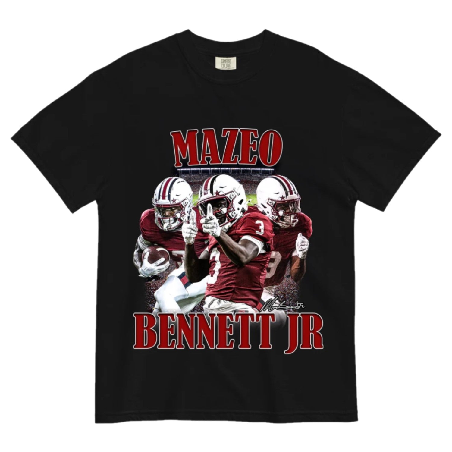 SOUTH CAROLINA GAMECOCKS BLACK MAZEO BENNETT JR TEE