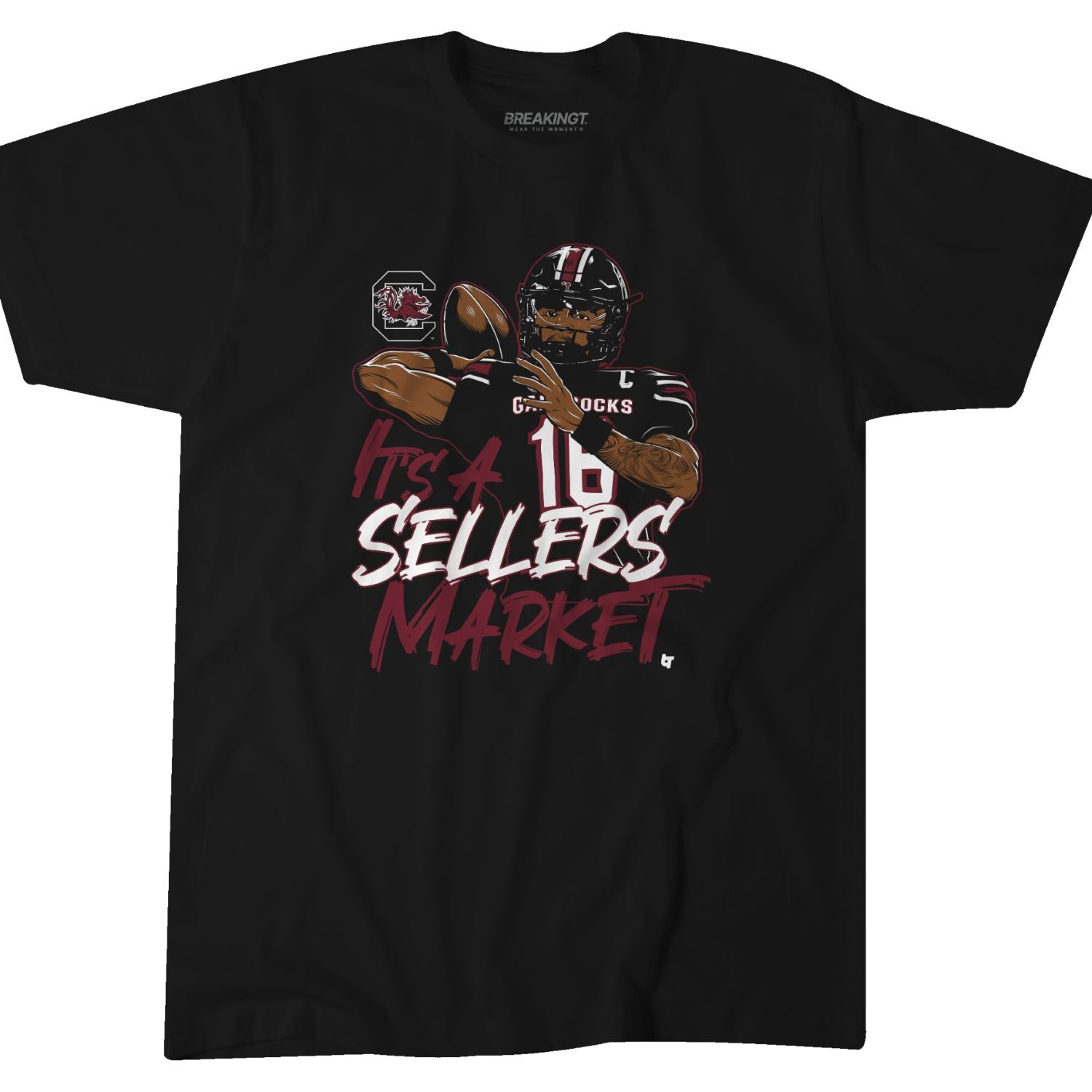 SOUTH CAROLINA GAMECOCKS BLACK SELLERS MARKET TEE