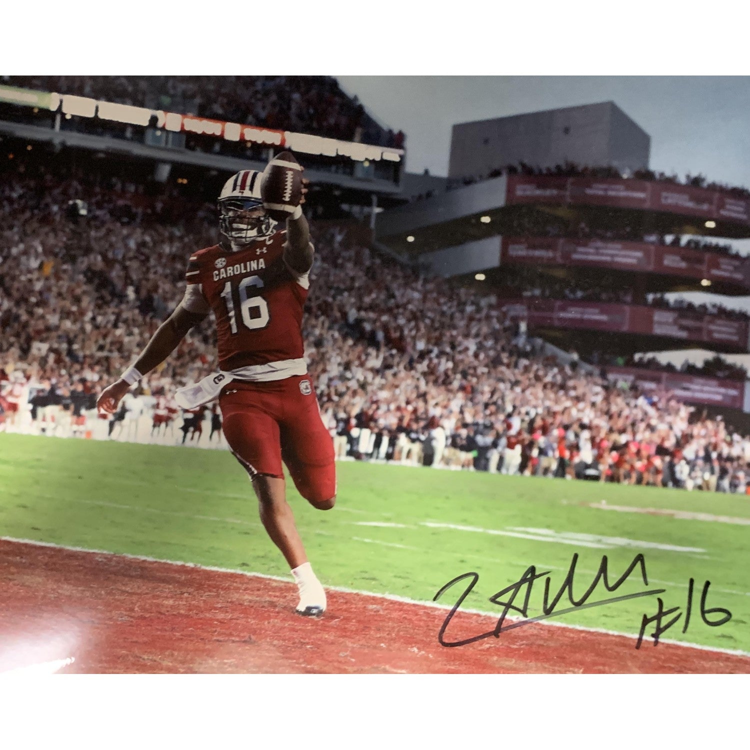 SOUTH CAROLINA GAMECOCKS LANORRIS SELLERS AUTOGRAPHED PHOTO