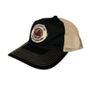 BLACK SOUTH CAROLINA CIRCLE PATCH MESH TRUCKER HAT